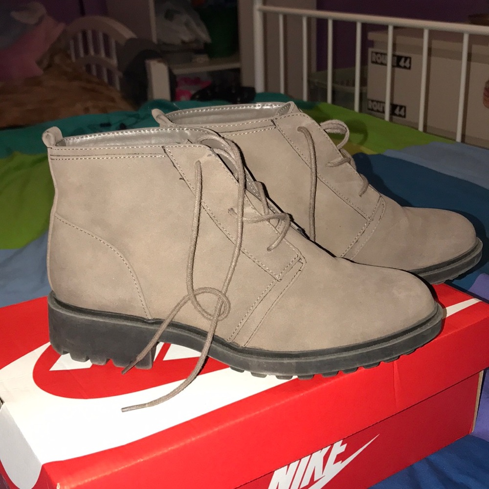 Brown booties!